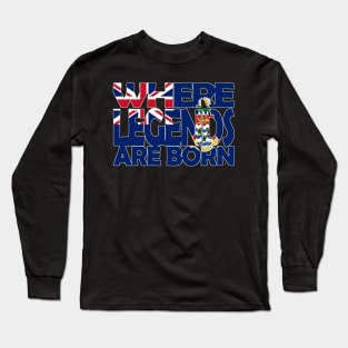 The Cayman Islands Flag - Where Legends Are Born - Soca Mode Long Sleeve T-Shirt